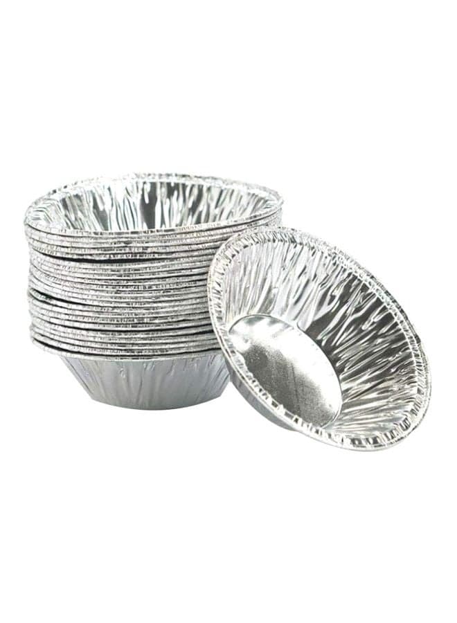 Pack Of 300 Disposable Aluminum Foil silver 7x2centimeter