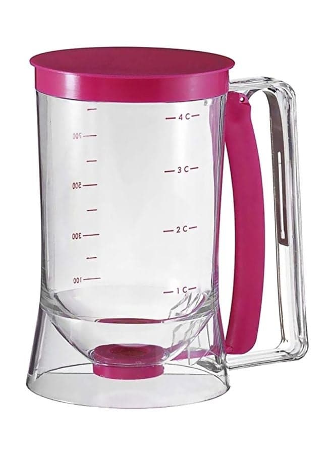 Handheld Batter Dispenser Clear/Purple 22x13x20cm
