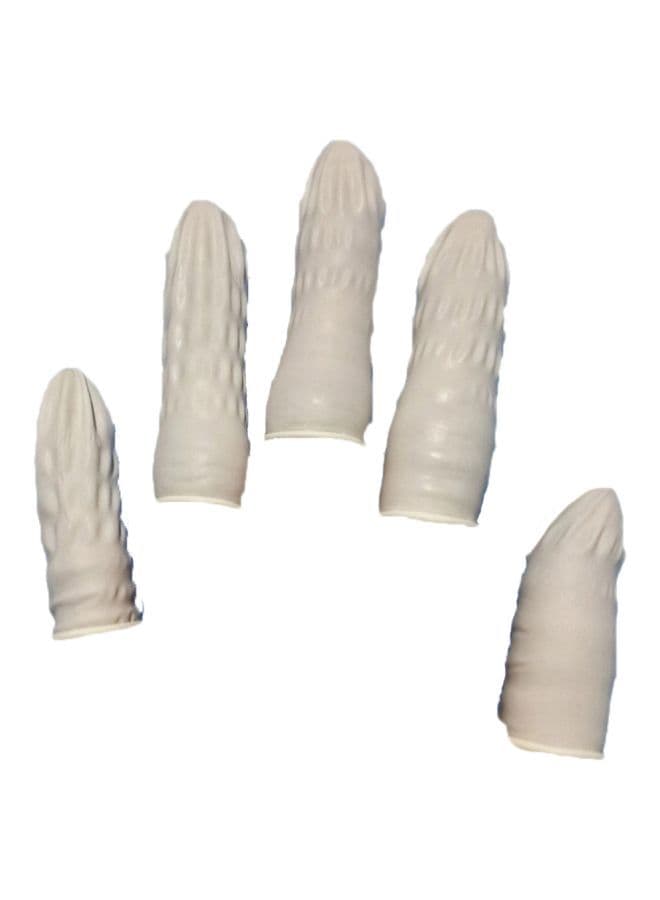 Latex Finger Protection Glove White 7centimeter