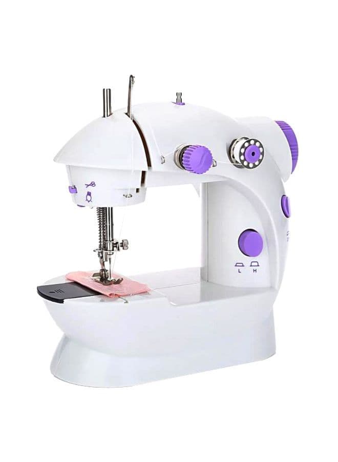 Portable Electric Sewing Machine 2724463901800 White/Purple