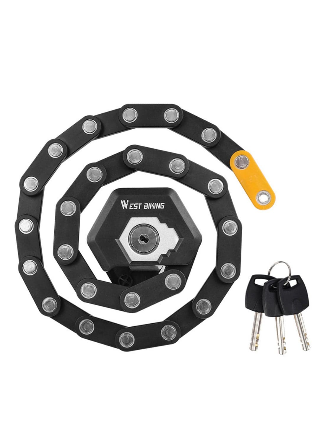 Anti-Theft Foldable Bike Lock With Keys