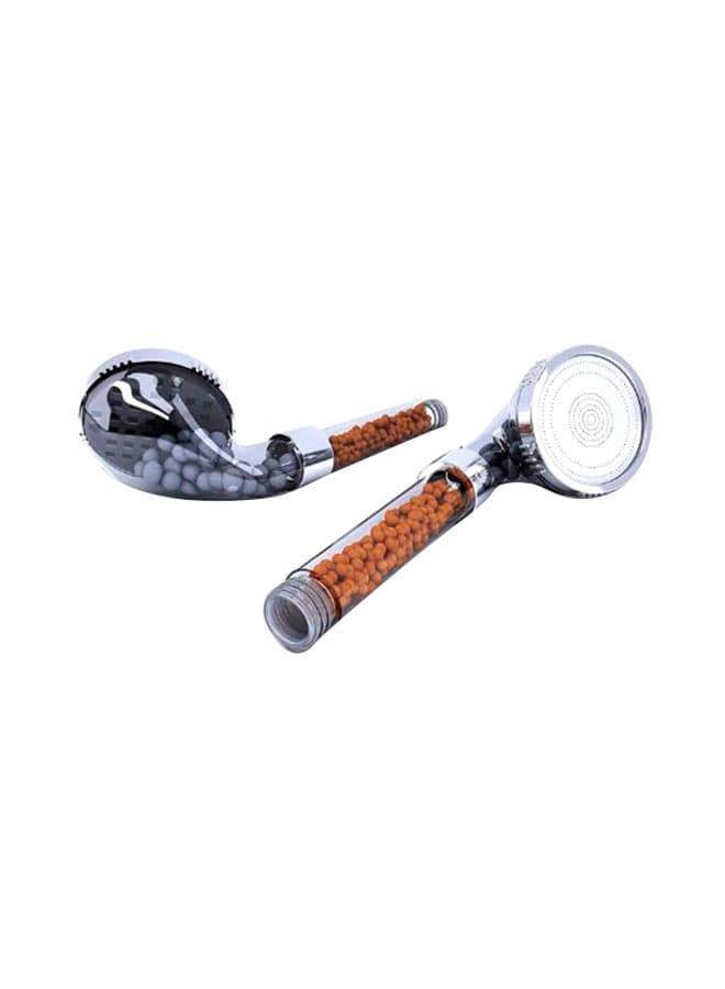2-Piece Filtered Hand Held Shower Head Filtration System Set Multicolour 9x1.4cm