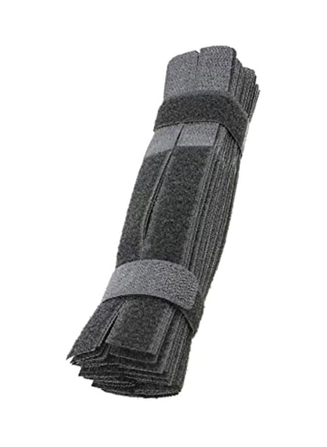 50-Pieces Nylon Reusable Cable Tie Black 18centimeter