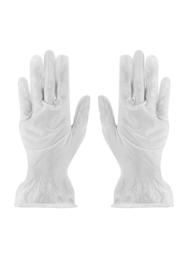 Pair Of Disposable PVC Gloves Clear 22x7x9cm