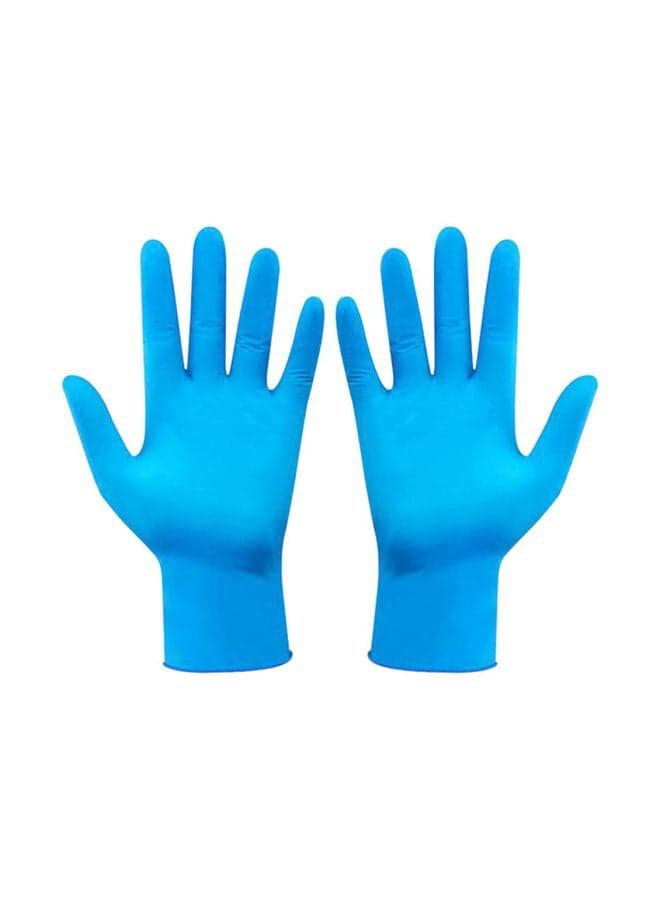 50-Pair Disposable Hand Gloves Blue
