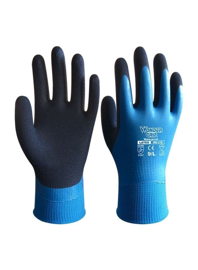 Pair Of  Thermo Plus Coldproof Work Gloves Blue/Black L