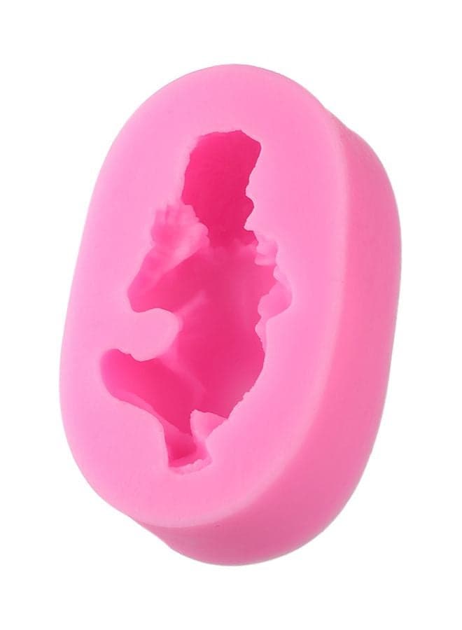 Sleeping Baby Shaped Mould Pink 12x3x8.5cm
