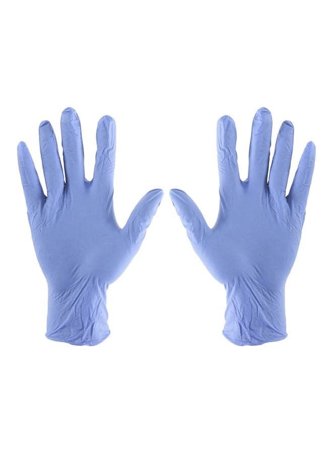 50-Piece Latex Disposable Gloves Purple XL