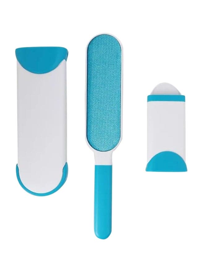 Portable Plastic Hair Removing Brush Blue/White 30x6x8cm