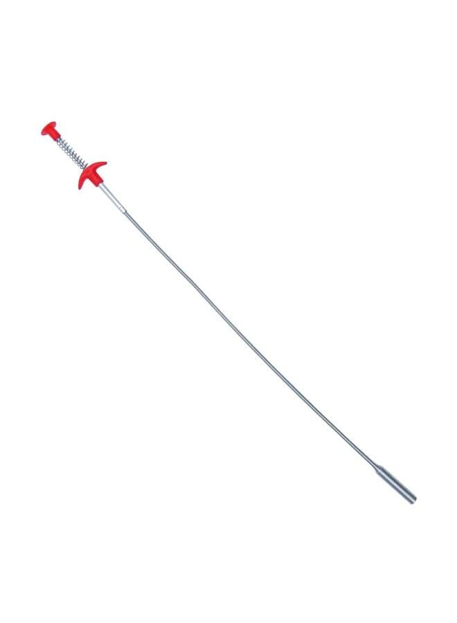 Flexible Grabber Claw Pick Up Reacher Tool Silver/Red 35.4inch