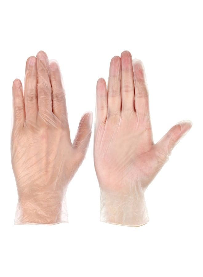 100-Piece Vinyl Disposable Gloves Set M M