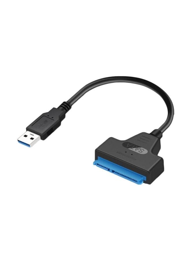USB 3.0 To SATA III Hard Drive Adapter Cable Black/Blue/Silver