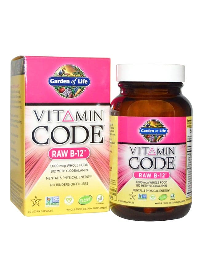 Pack Of 2 Vitamin Code Raw B-12 - 30 Capsule