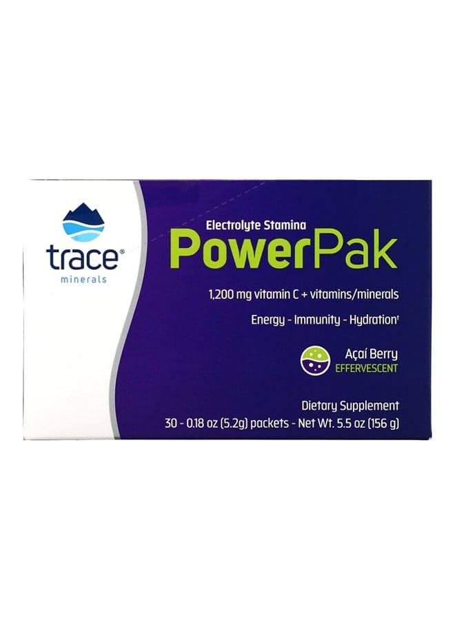 2-Piece Electrolyte Stamina Power Pak 1200mg Vitamin C Dietary Supplement