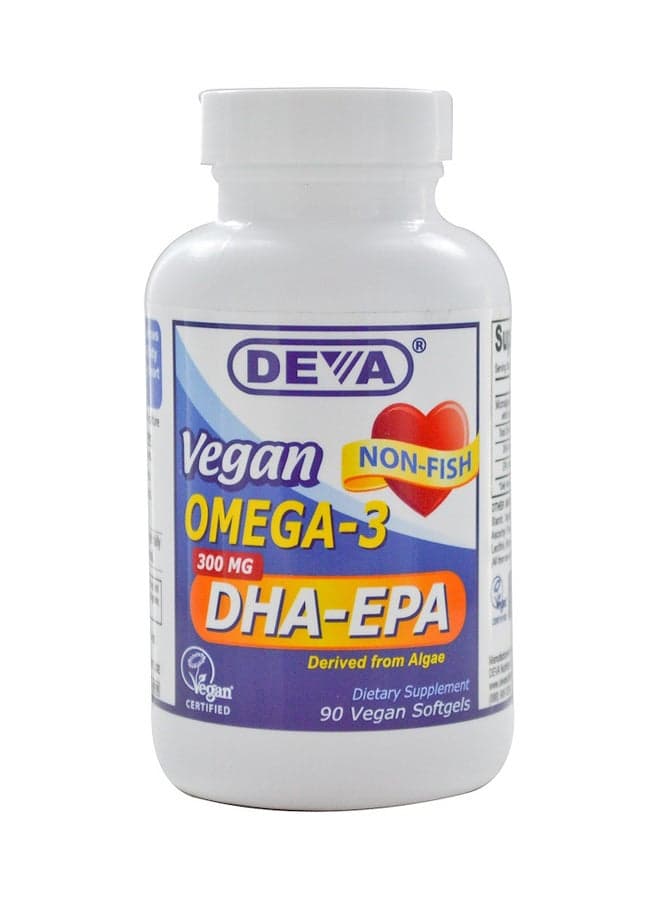 Vegan DHA-EPA Dietary Supplement - 90 Capsules