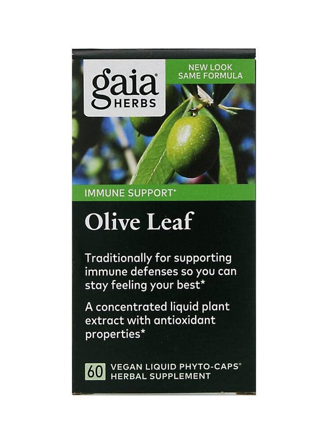 Olive Leaf Dietary Supplement - 60 Vegetarian Liquid Phyto-Caps