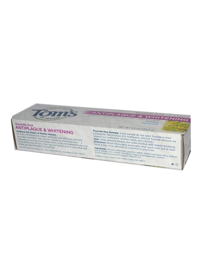 Natural Fluoride-Free Antiplaque And Whitening Toothpaste