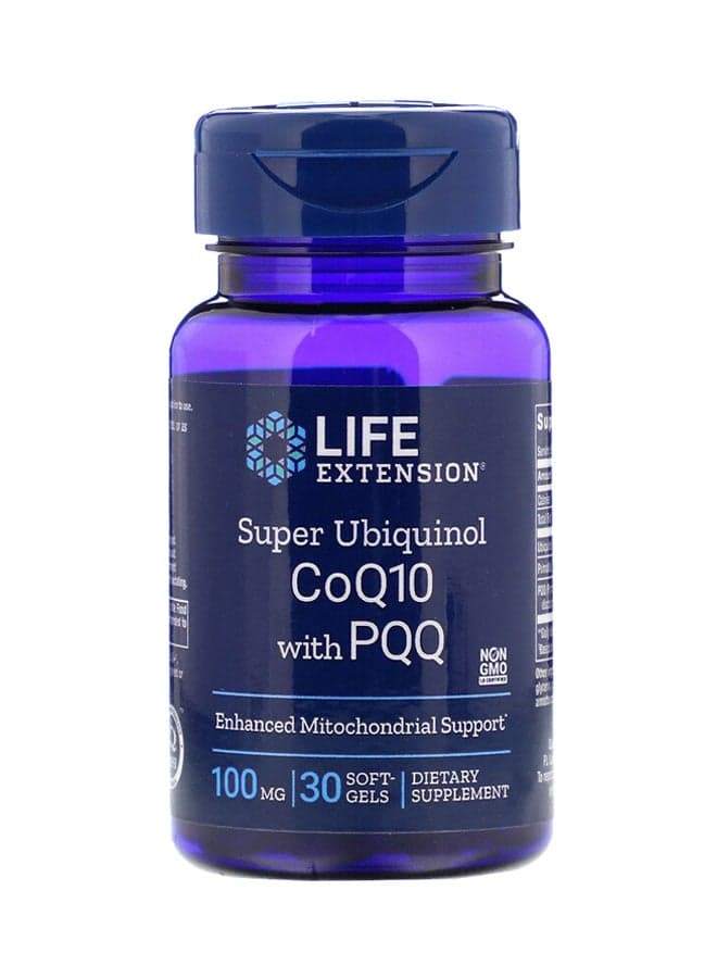Super Ubiquinol CoQ10 With PQQ 100 mg - 30 Soft Gel