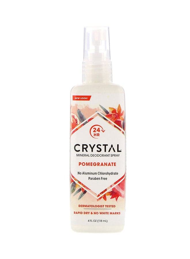 4-Piece Mineral Deodorant Body Spray Pomegranate Set