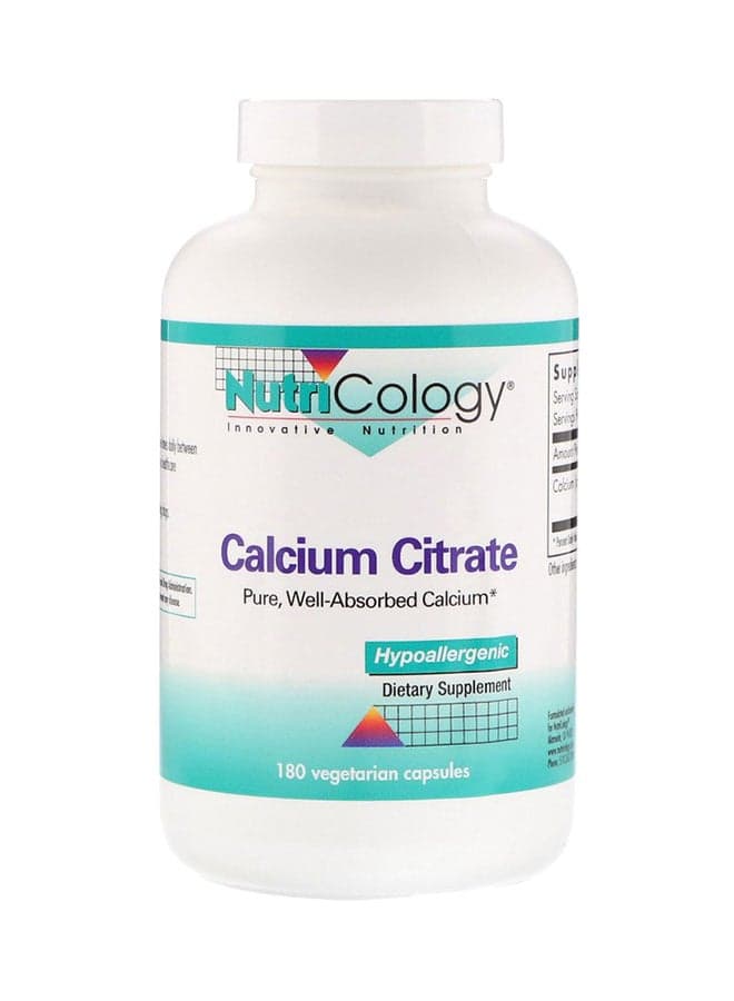 Calcium Citrate - 180 Capsules