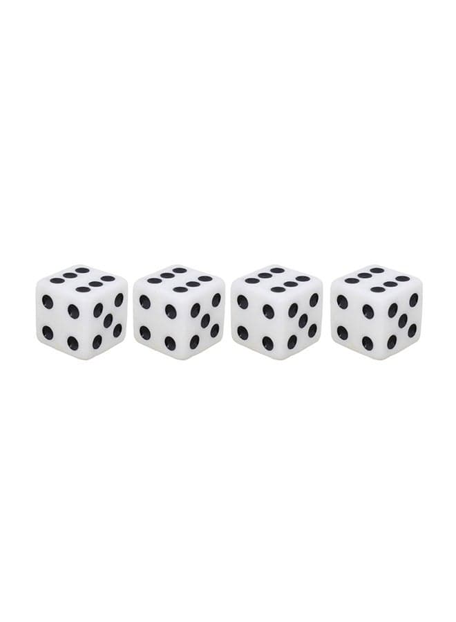 4-Piece Dice Style Car Tire Valve Cap