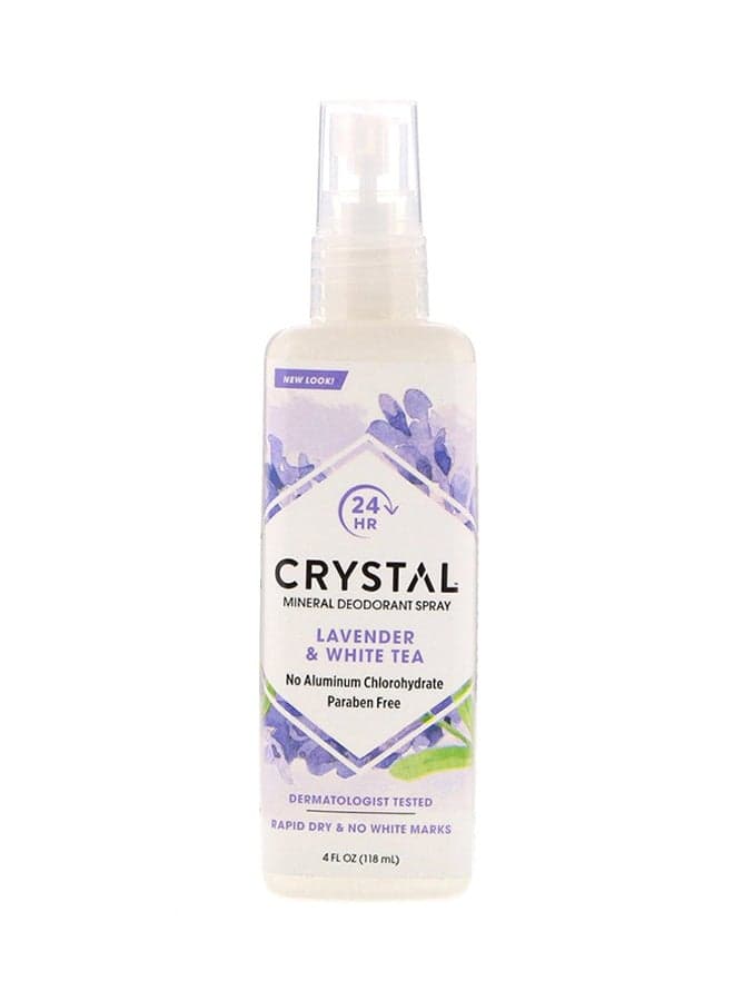 Mineral Deodorant Body Spray - Lavender And White Tea Clear 118ml