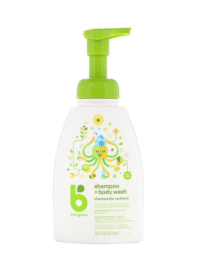 Foam Shampoo And Body Wash Chamomile Verbena 16 Ounce 2 Pack