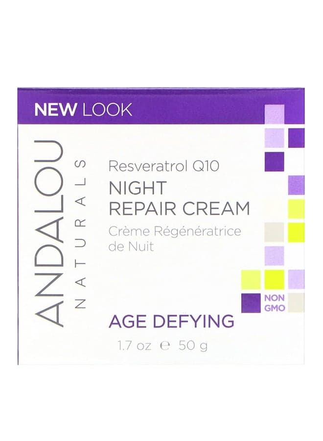 Age Defying Resveratrol Q10 Night Repair Cream 1.70 Ounces