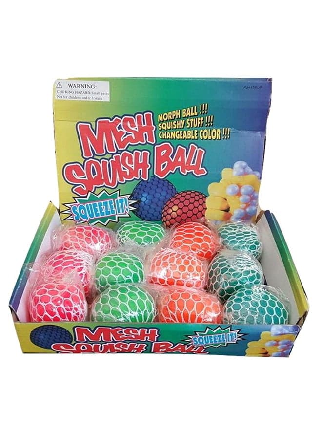 12-Piece Mesh Squish Ball Set