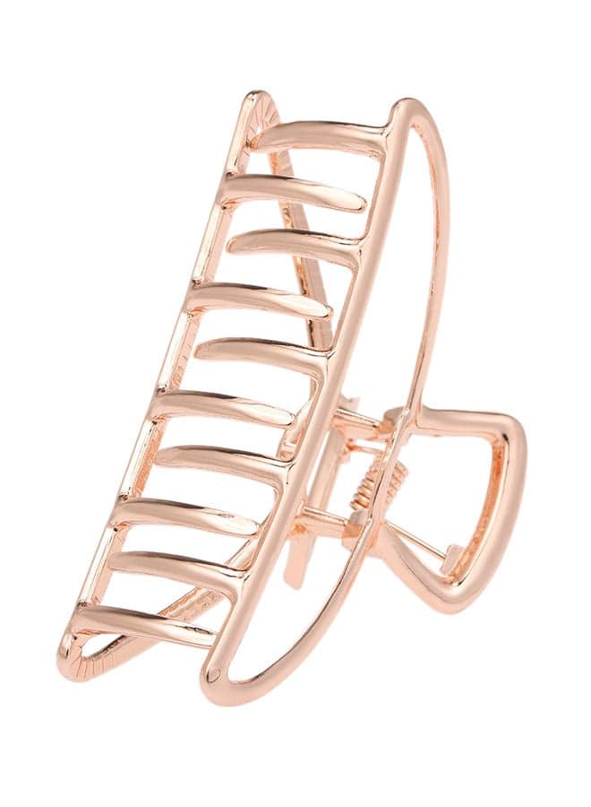 Metal Grip Hair Claw Clip Rose Gold