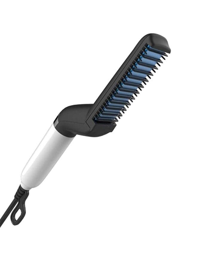 Quick Beard Straightener Styler Comb Black/White