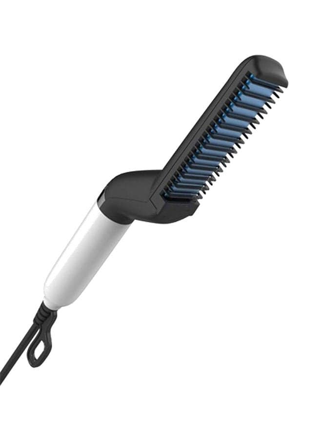 Quick Beard Straightener Styler Comb Black/White