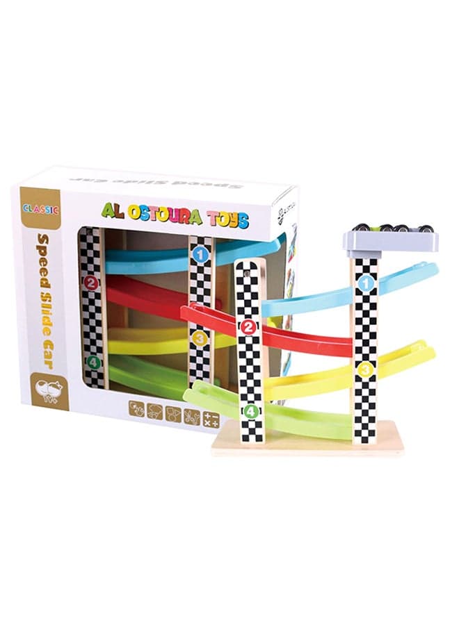 Speeding Car Ramp Track With Cars