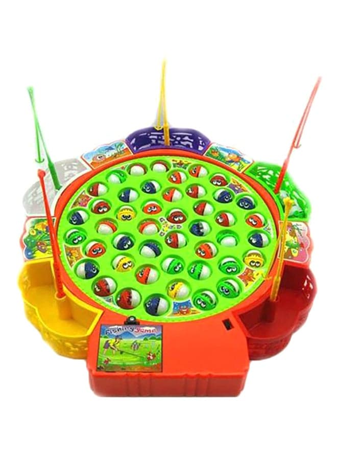45-Piece Musical Rotating Fishing Game Set 33 x 34cm