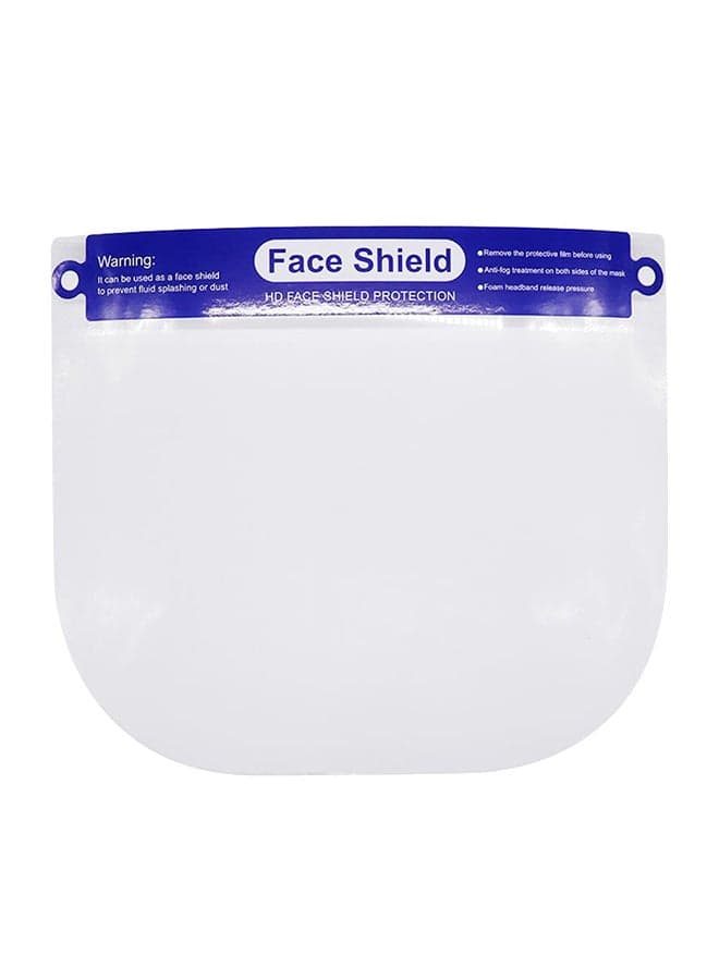 Protective Dust-Proof Welding Safety Face Shield Blue/Clear 32 x 6 x 27centimeter