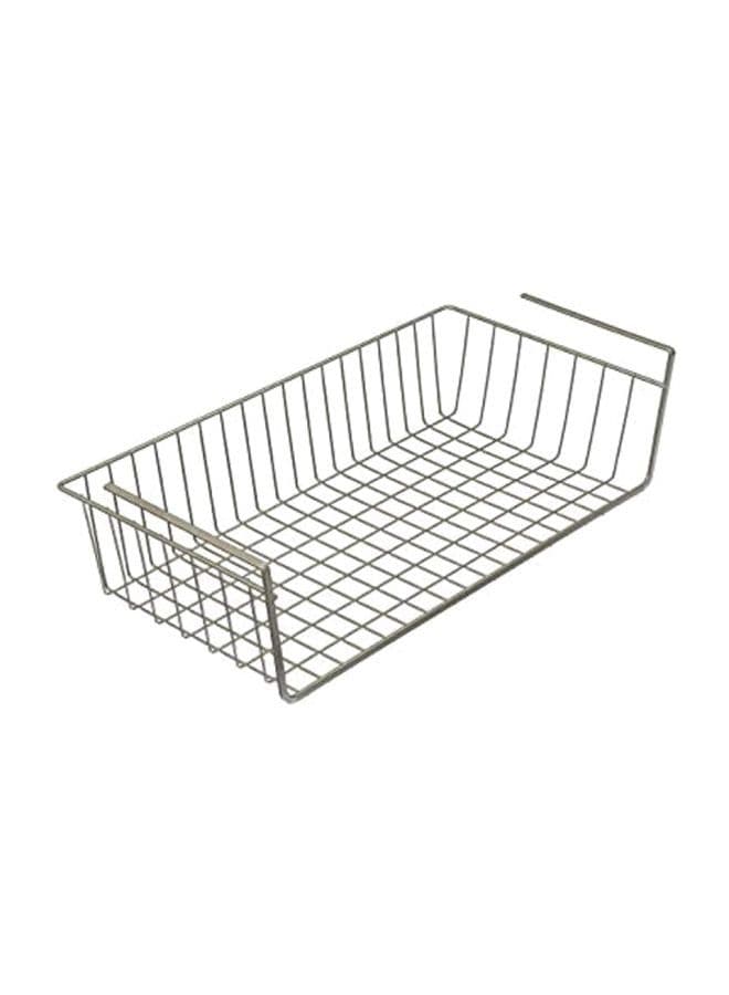 Steel Shelf Basket White L