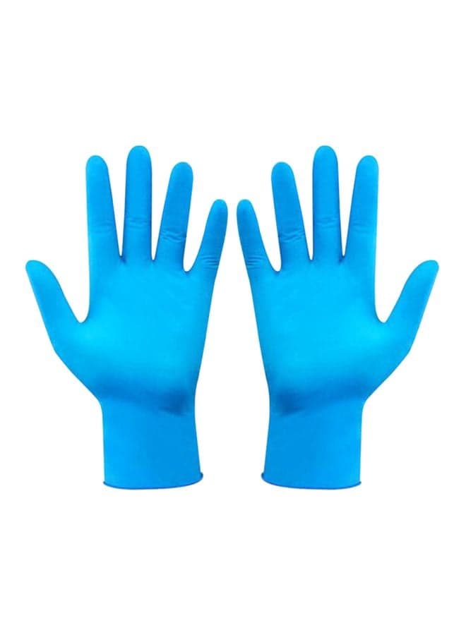 50-Piece Disposable Latex Glove Blue