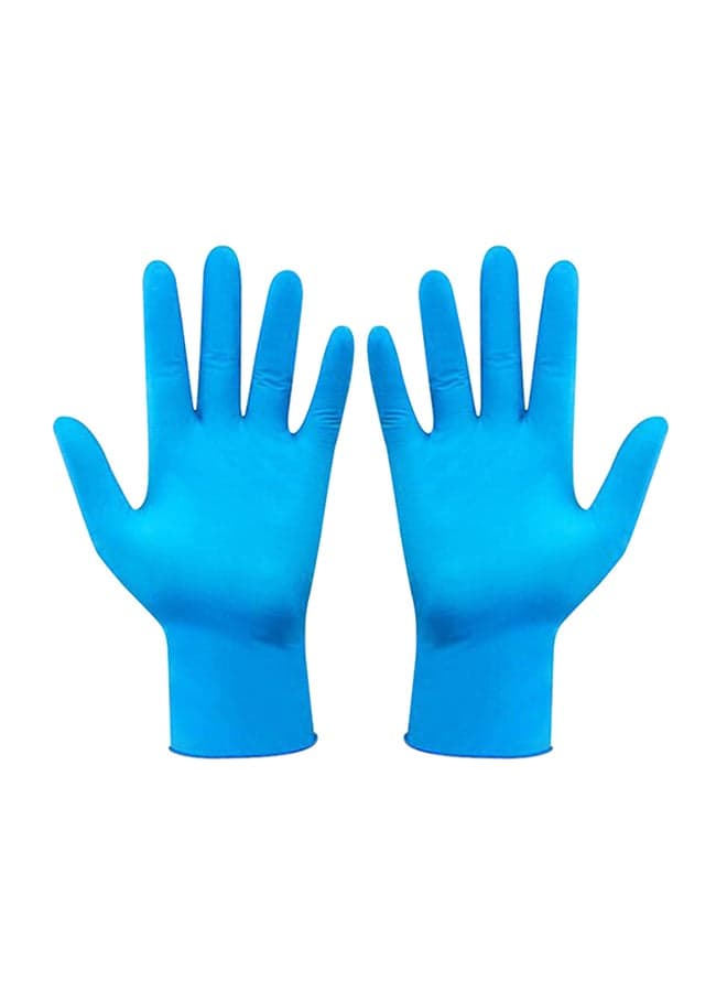 Portable Waterproof Anti-Slip Single Use Nitrile Glove Blue 22cm