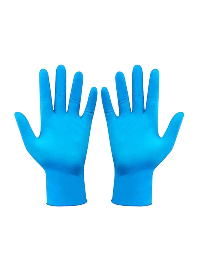 Portable Waterproof Anti-Slip Single Use Nitrile Glove Blue 22cm