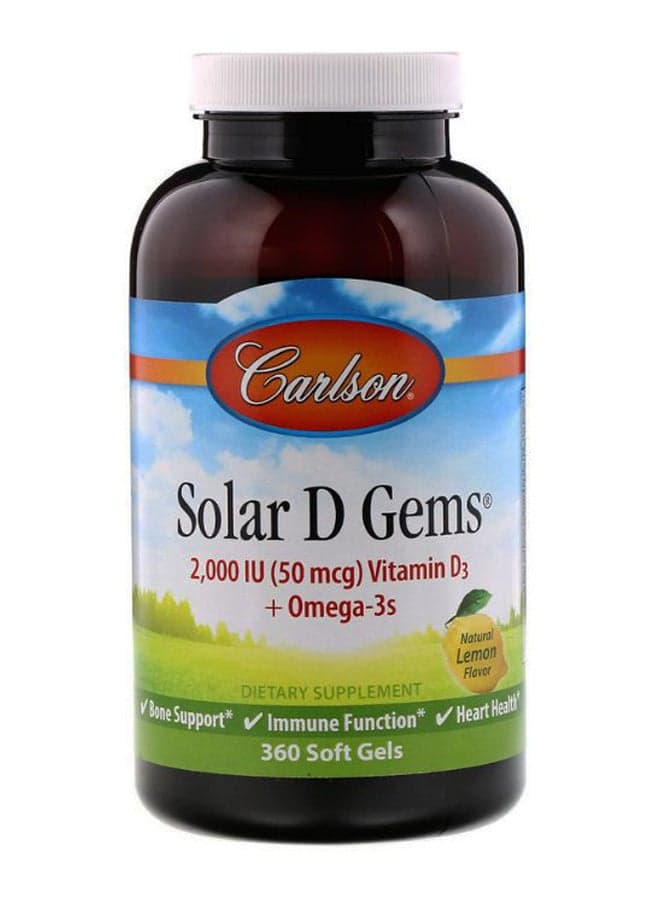 Solar D Gems Supplement - 360 Softgels