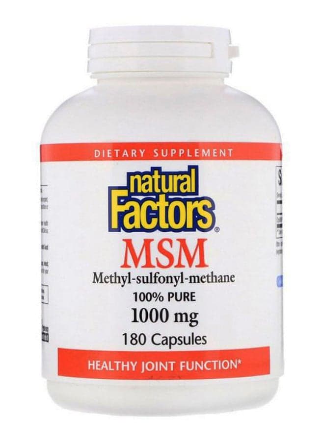 MSM Methyl Sulfonyl Methane - 180 Capsule