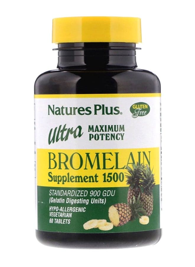 Ultra Maximum Potency Bromelain Supplement - 60 Tablets
