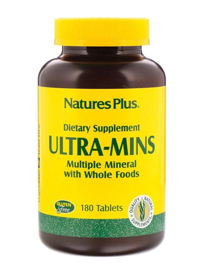 Ultra-Mins Multiple Mineral With Whole Foods - 180 Tablets