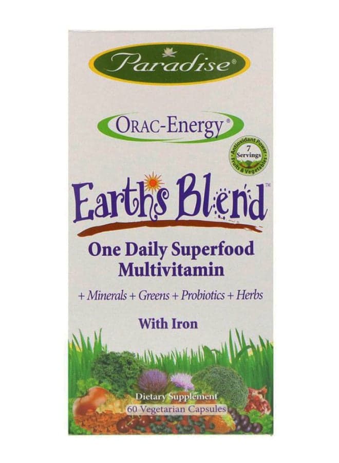 ORAC Energy Earths Blend With Iron - 60 Vegetarian Capsules