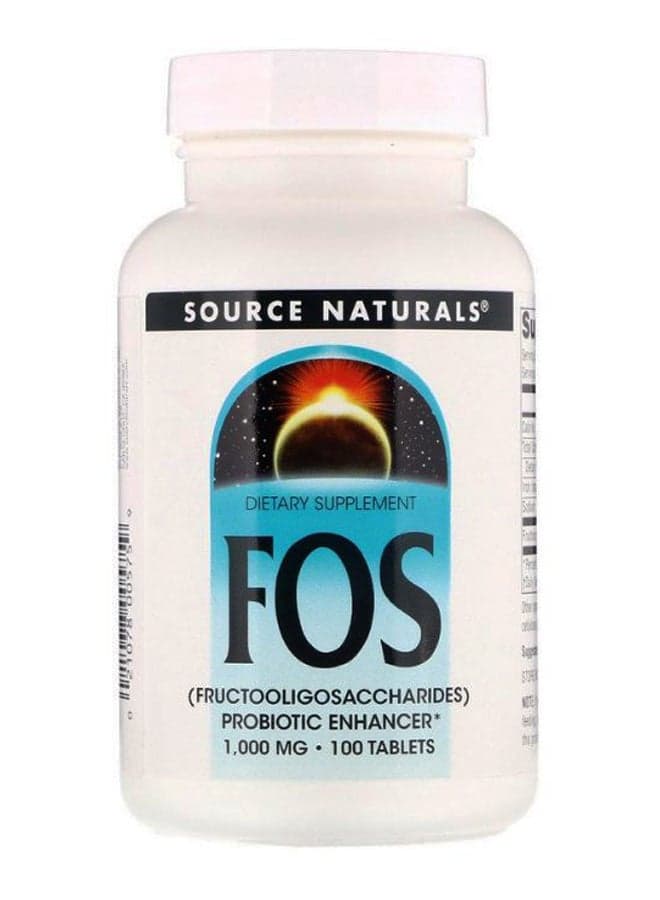 FOS (Fructooligosaccharides) - 100 Tablets 1,000 mg