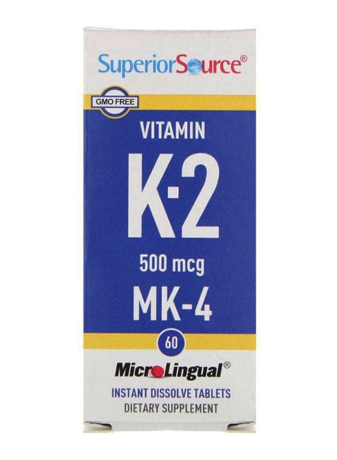 Vitamin K2 - 60 MicroLingual Tablets 500 mcg