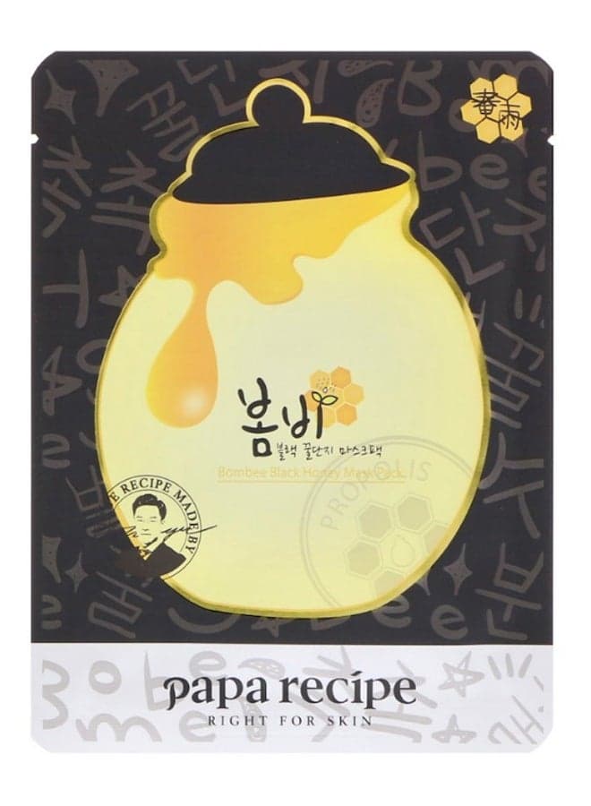Pack Of 10 Bombee Black Honey Mask Sheet 10 x 25grams