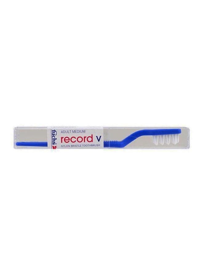 Record V Toothbrush Blue/White