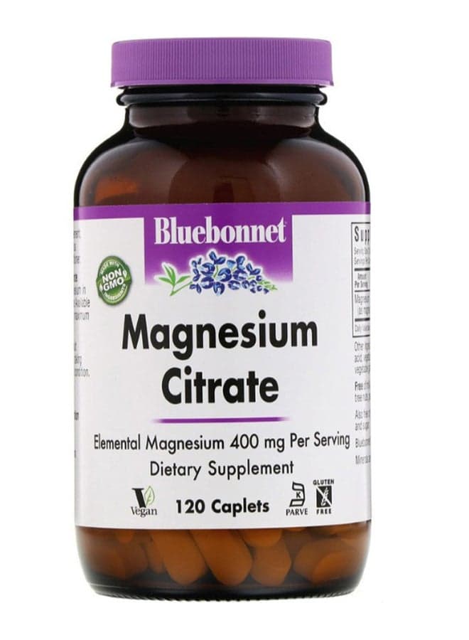 Magnesium Citrate Dietary Supplement- 120 Caplets