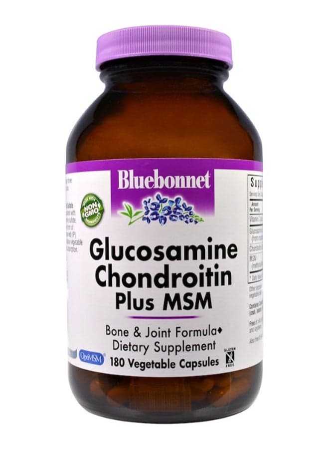 Glucosamine Chondroitin Plus MSM - 180 Veggie Capsules